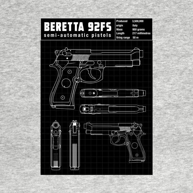 BARETTA 92FS by theanomalius_merch